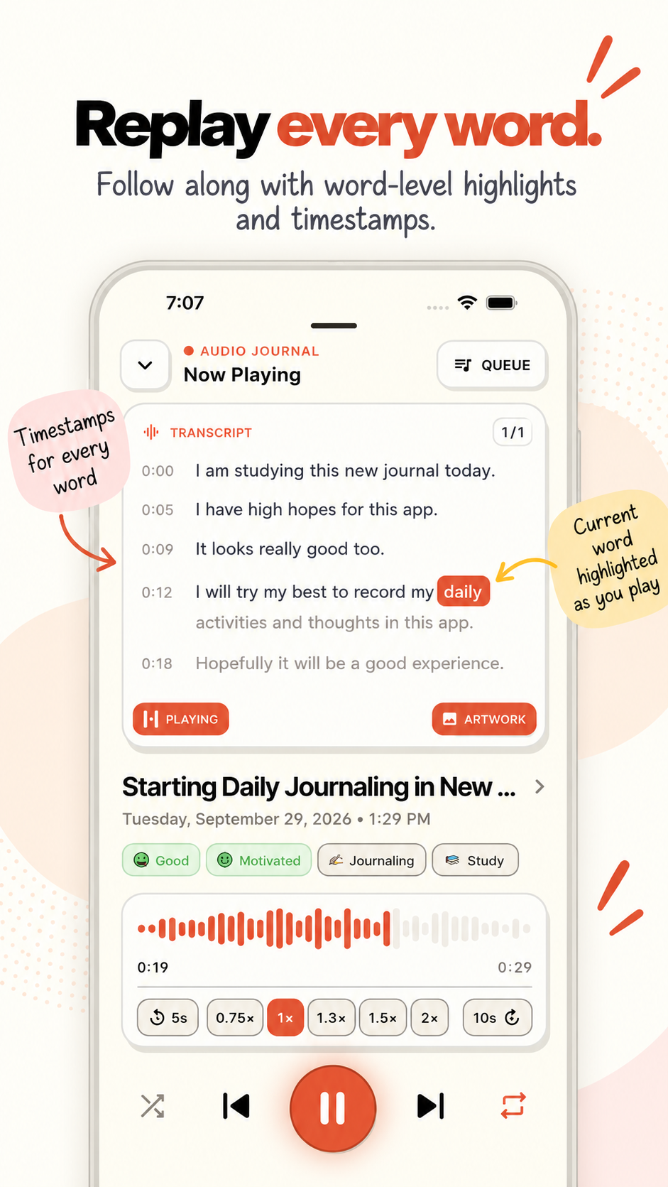 VoiceDiary Replay Every Word App Showcase