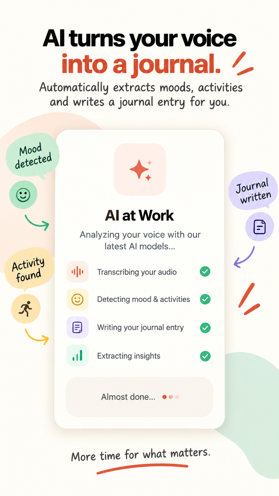 VoiceDiary AI Processing and Summary Generation